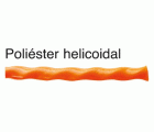 Guía pasahilos de poliéster helicoidal de 4,5 mm con punta intercambiable serie 75